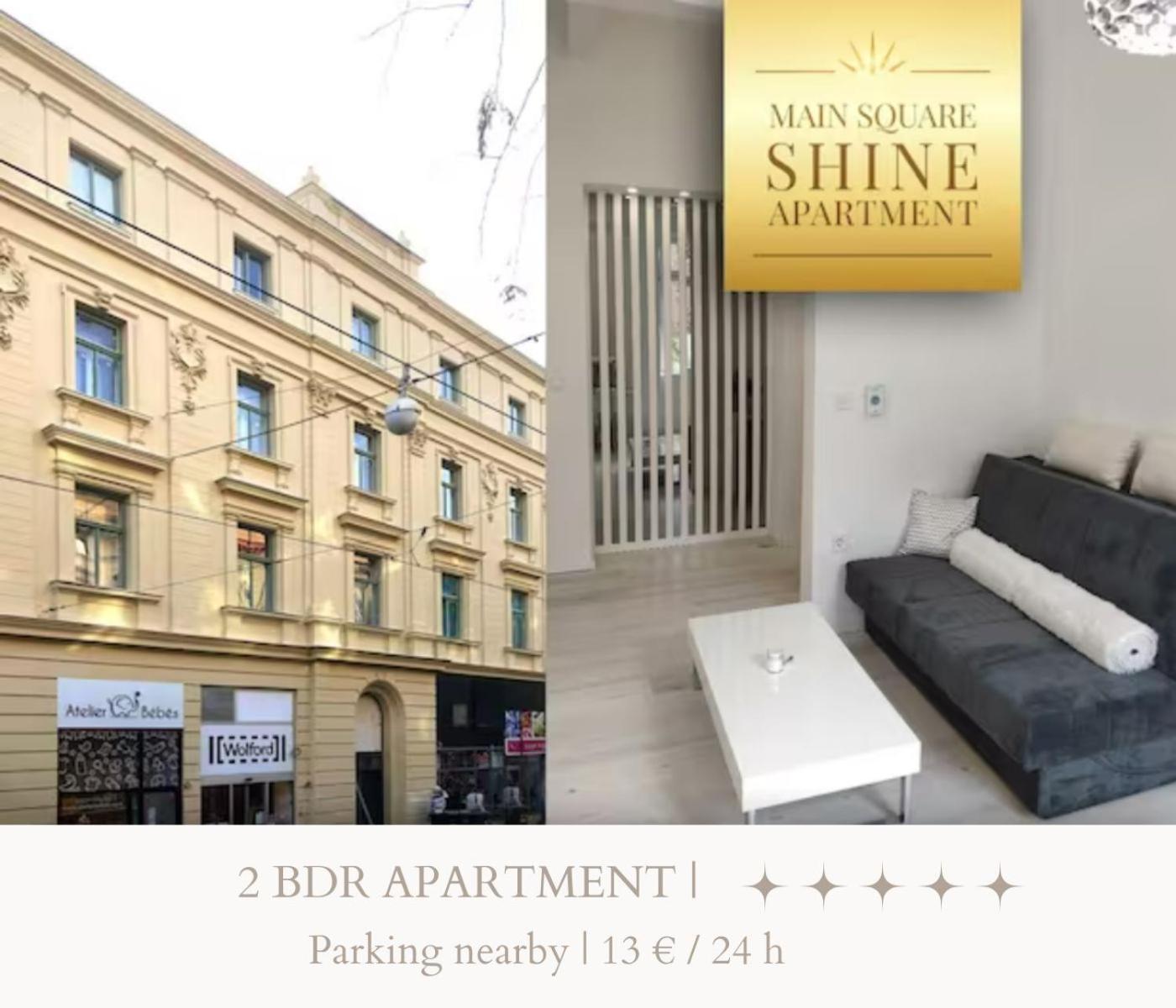 Luxurios And Historic Apartment "Shine" - Right On The Main Square Zagreb Extérieur photo
